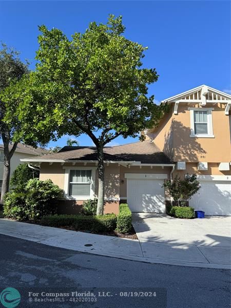 a front view of a house