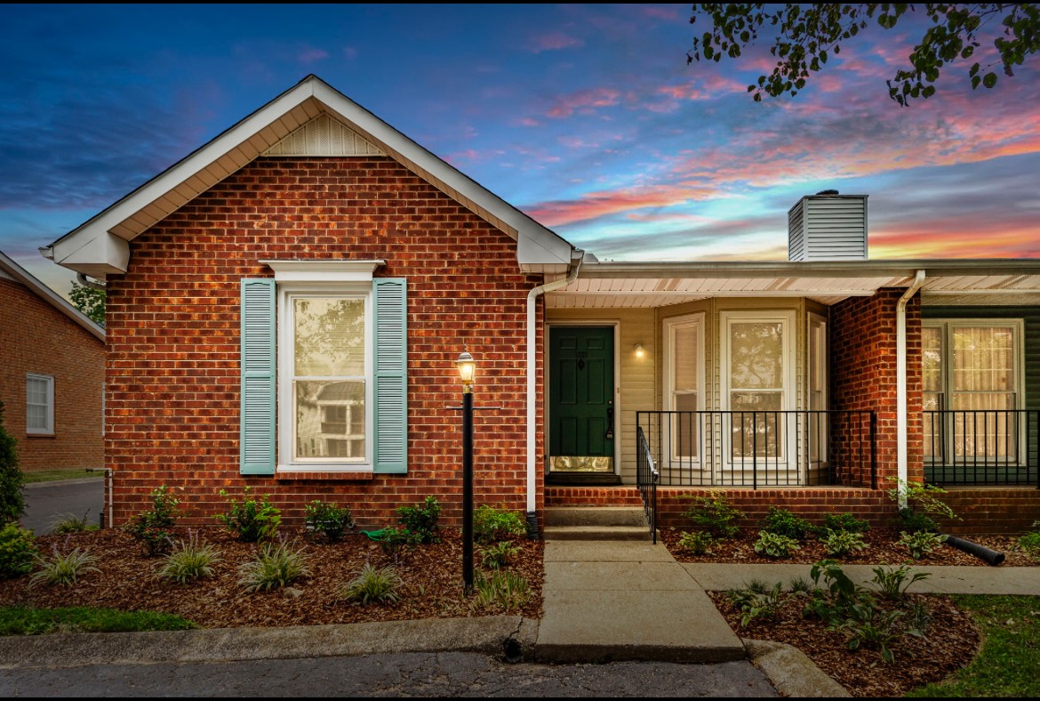 a front view of a house