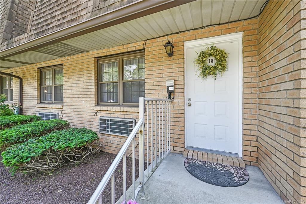 a view of front door of house