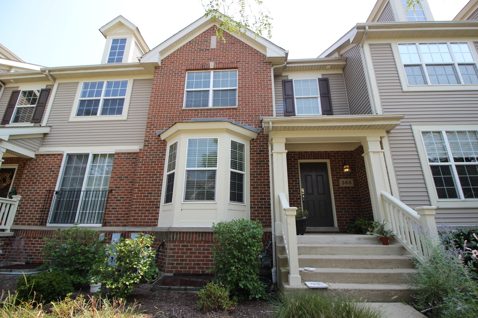 a front view of a house