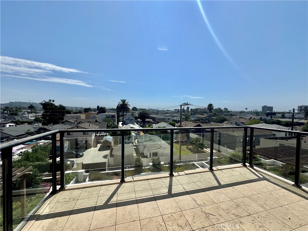 a view of a terrace with chairs