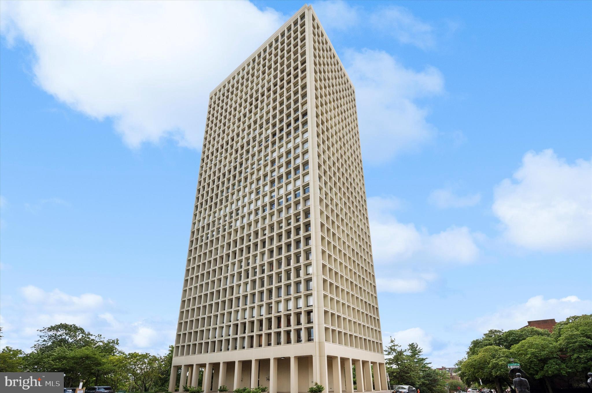 a view of a large building