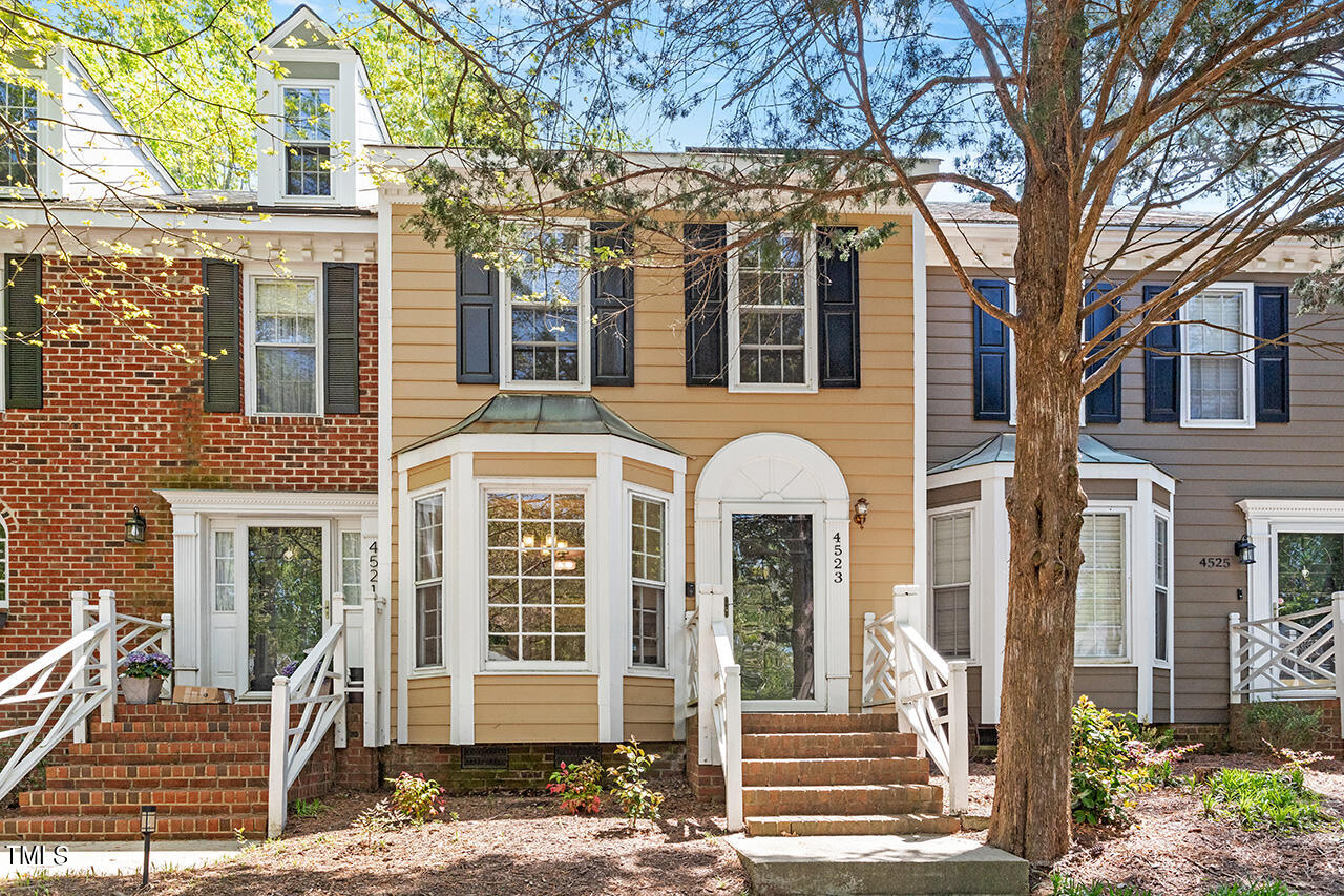 a front view of a house