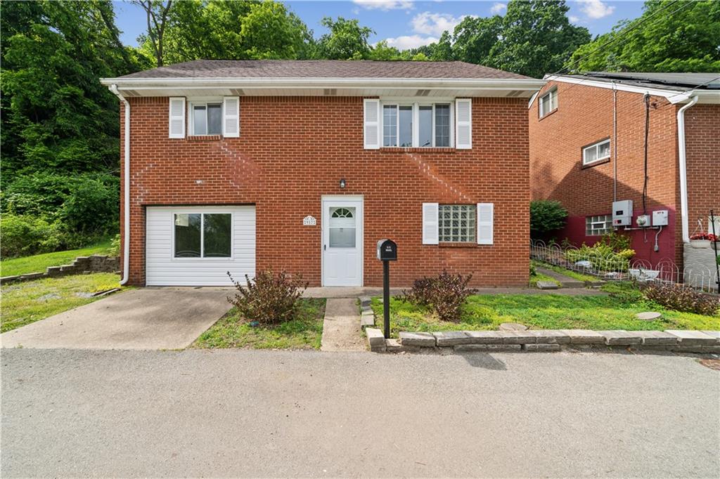 front view of house that has a street