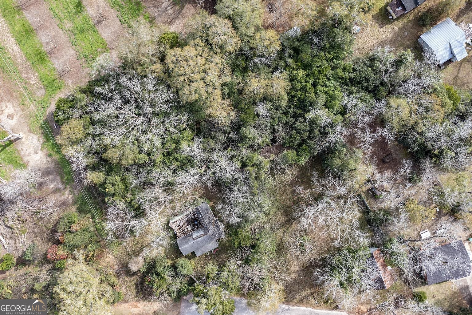 a bird view of a house