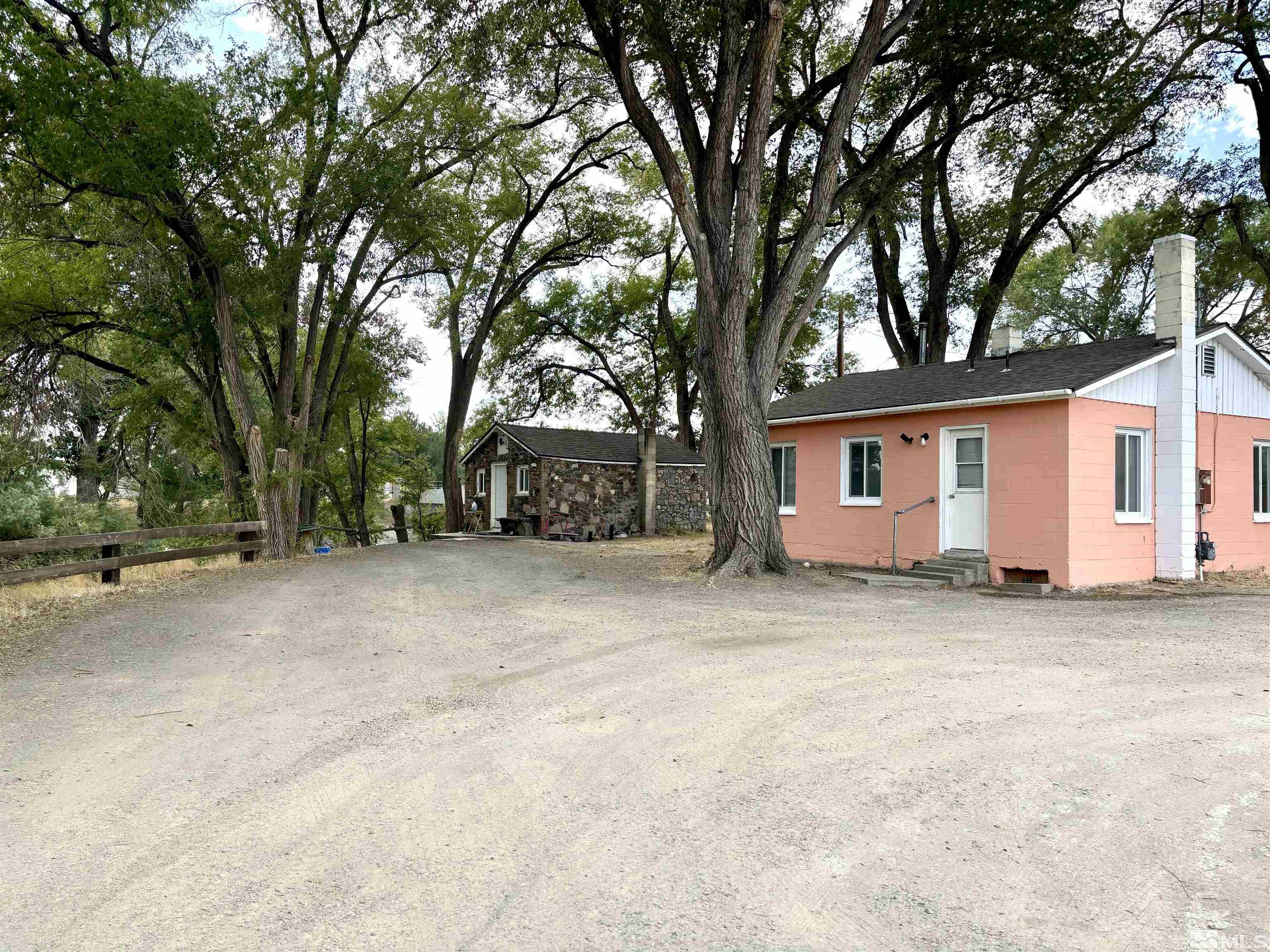 a view of a house with a outdoor space