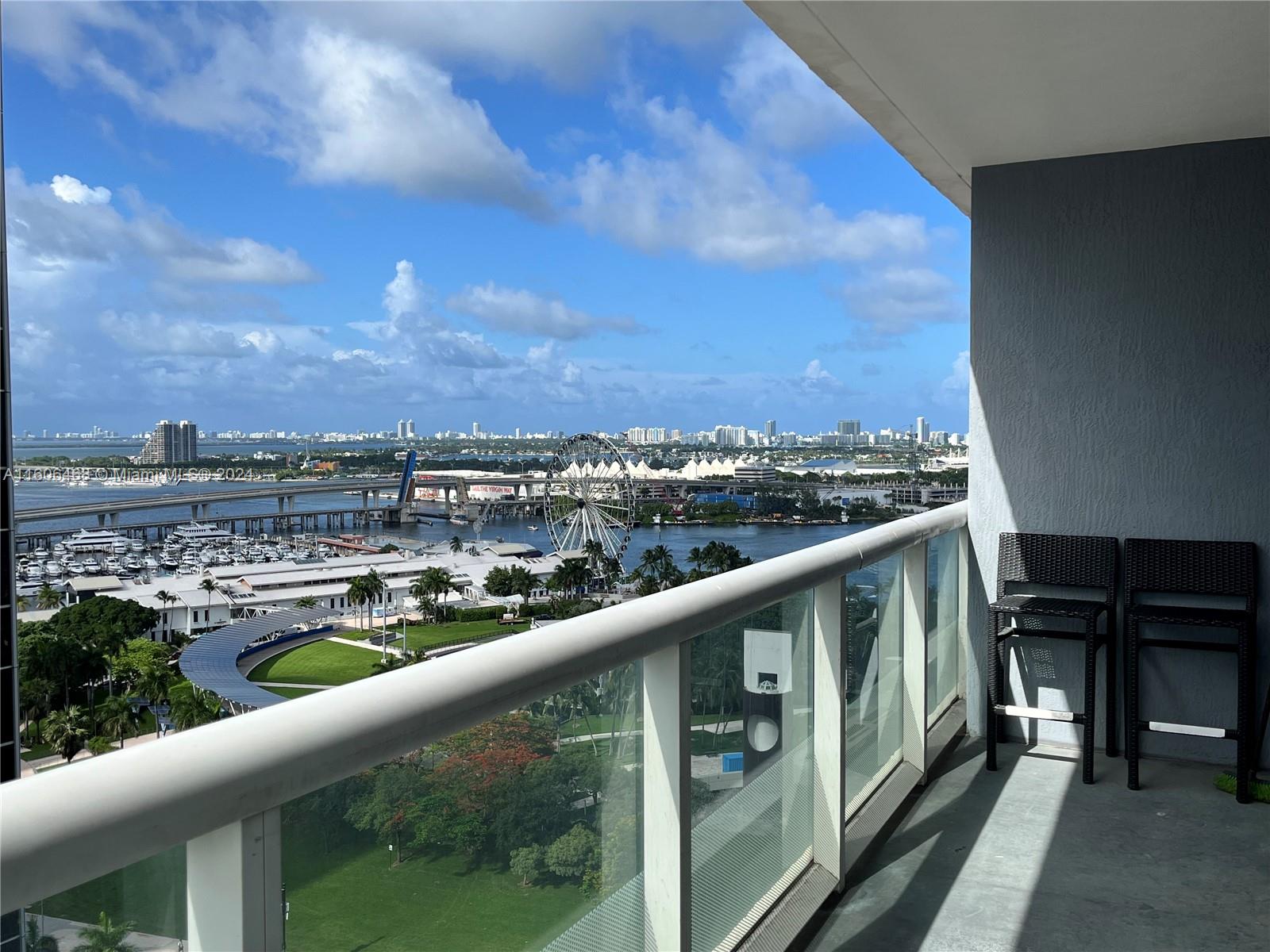 a city view from a balcony