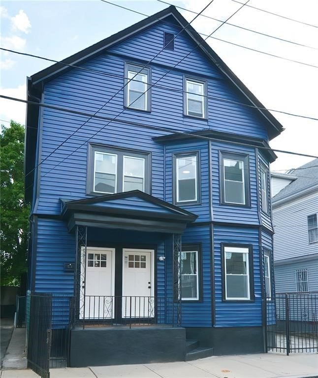 a front view of a house