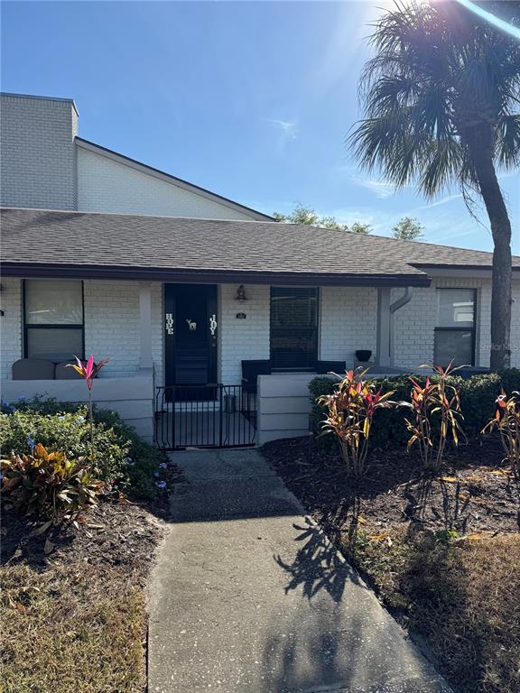 a front view of a house