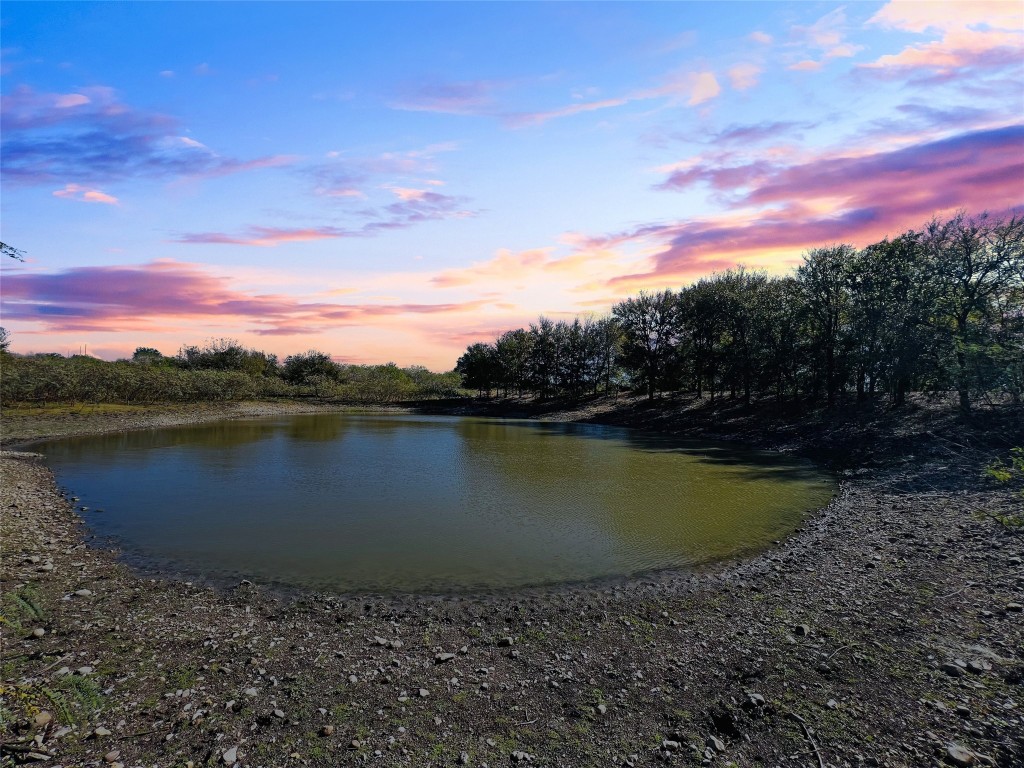 Entire pond is located on property