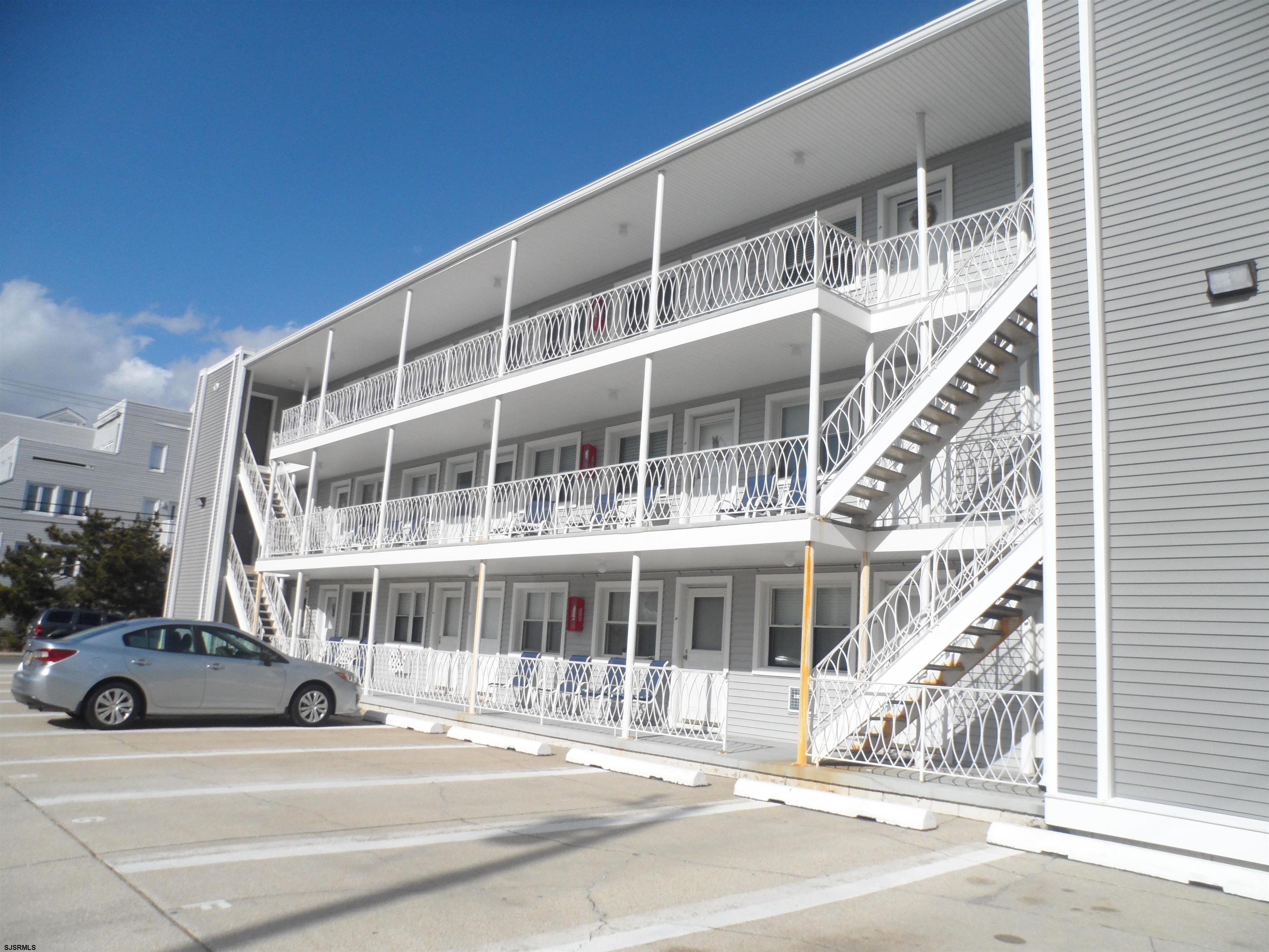 a view of a building entrance