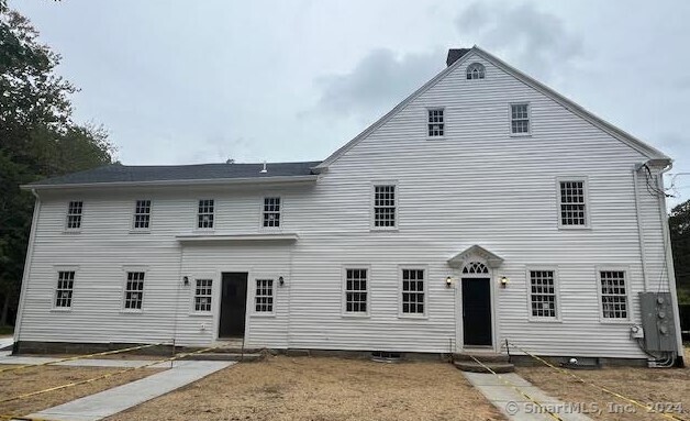 a front view of a house