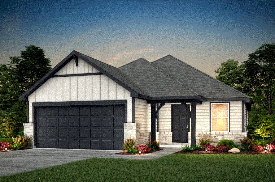 Pulte Homes, Becket elevation X, rendering