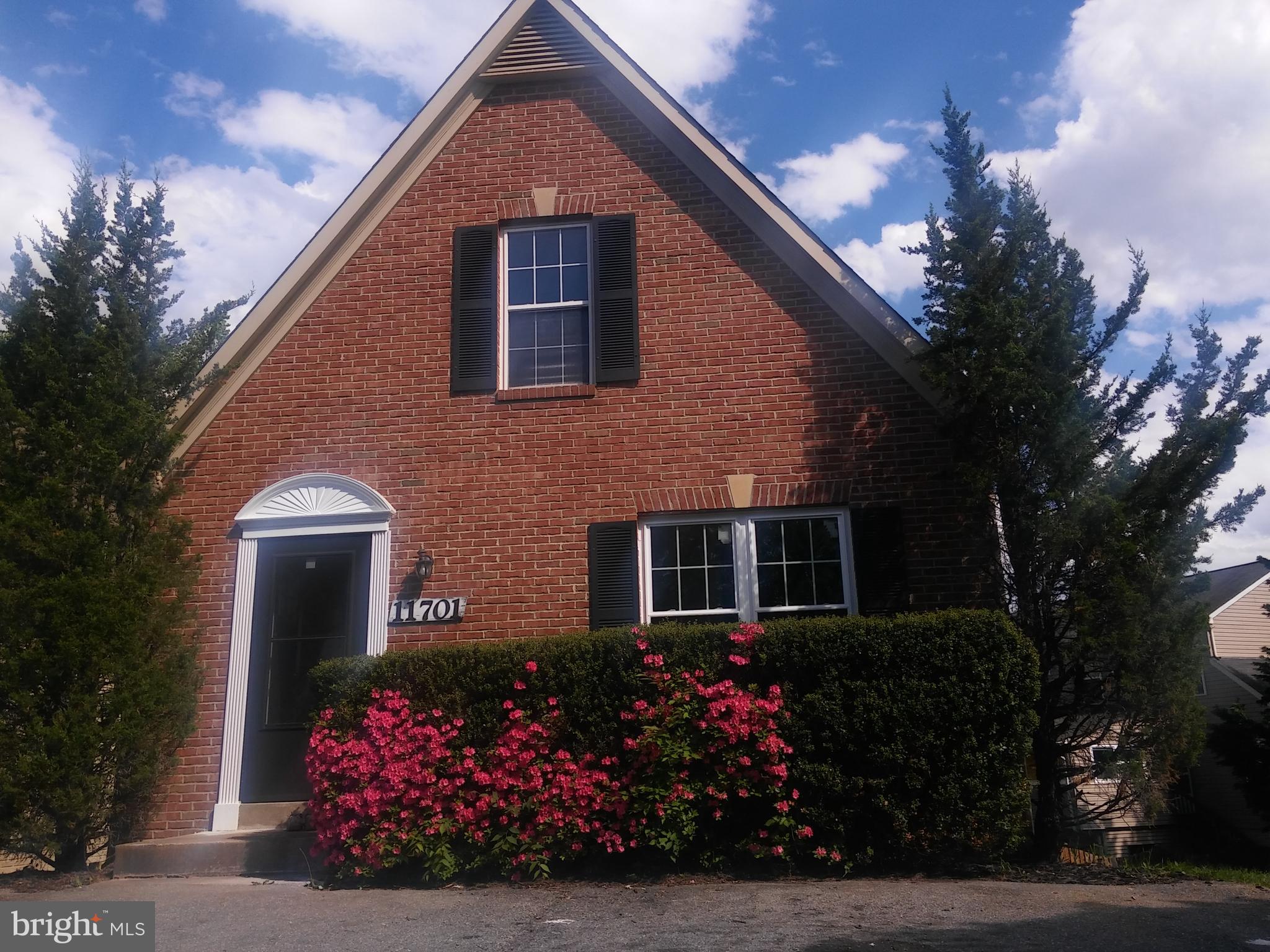 a front view of a house