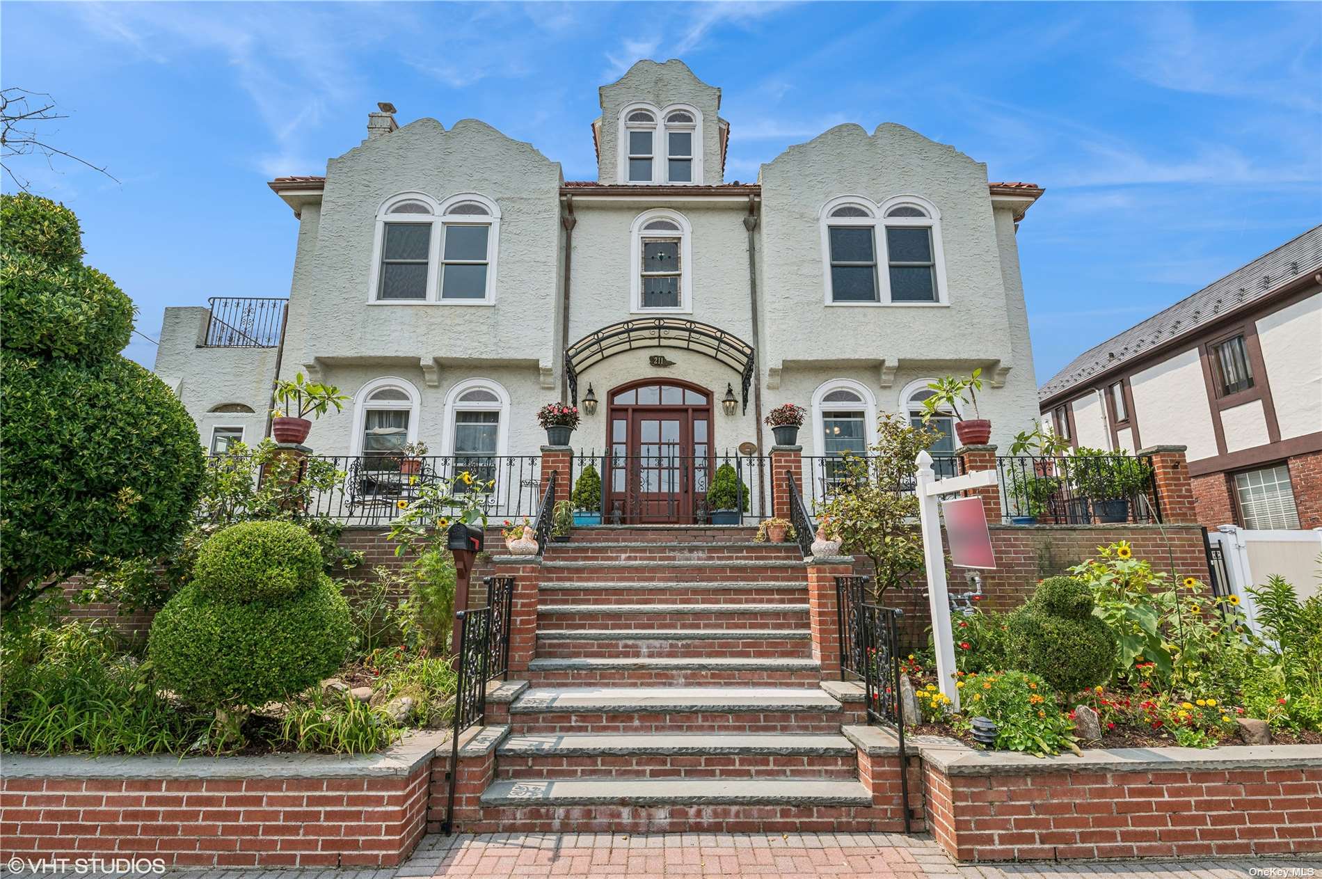 a front view of a house