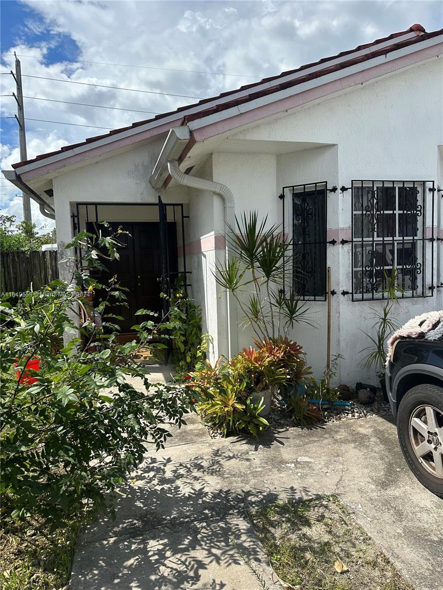 a view of a house with a patio