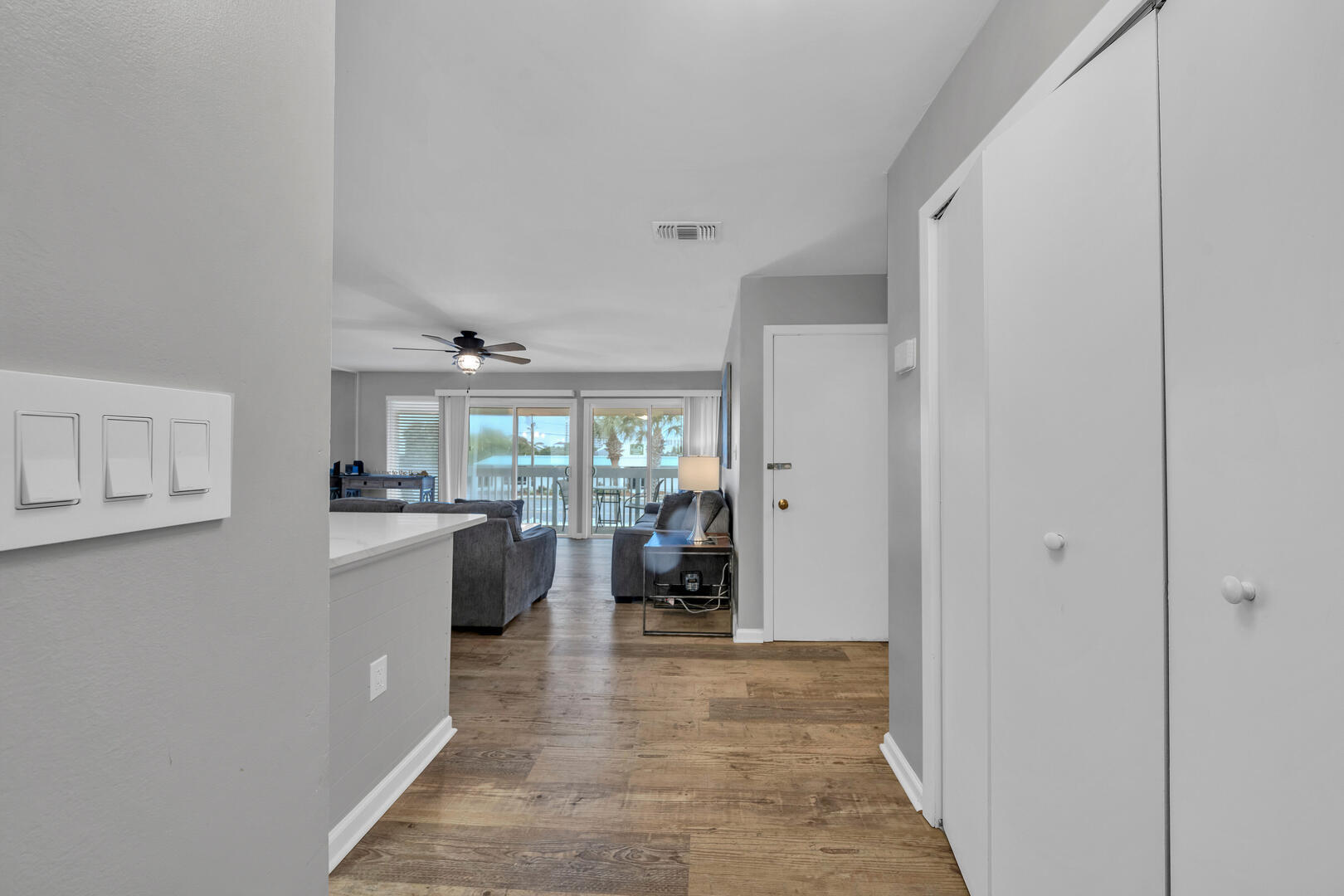 a view of a living room