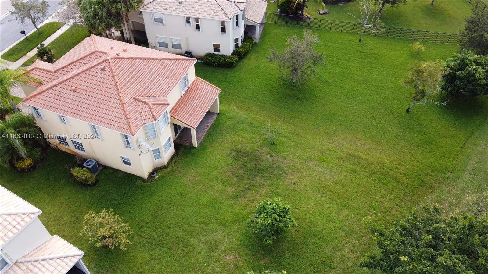 a aerial view of a house