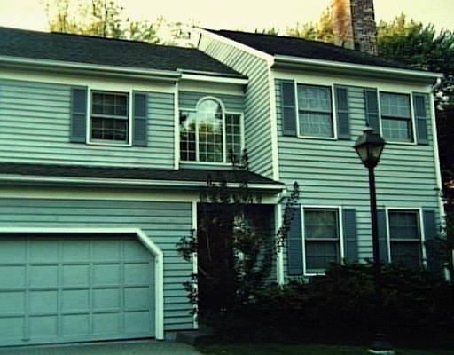 a front view of a house with plants