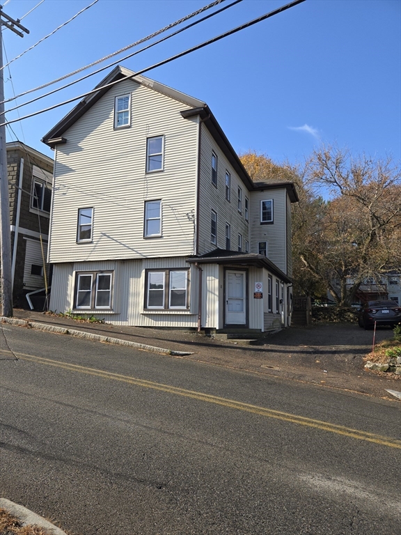 a view of a building from a street