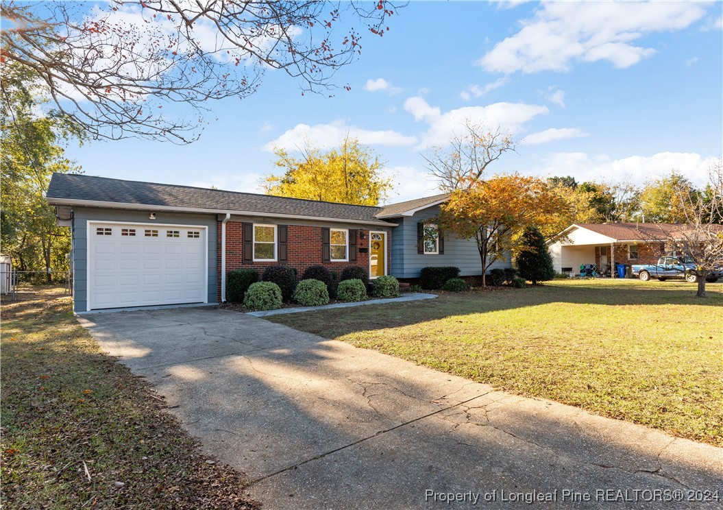 a front view of house with yard