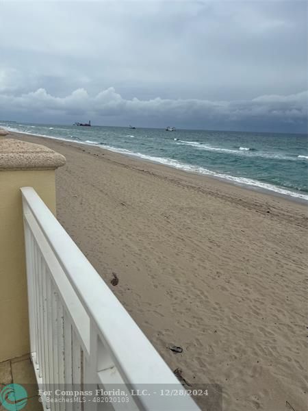 a view of an ocean beach