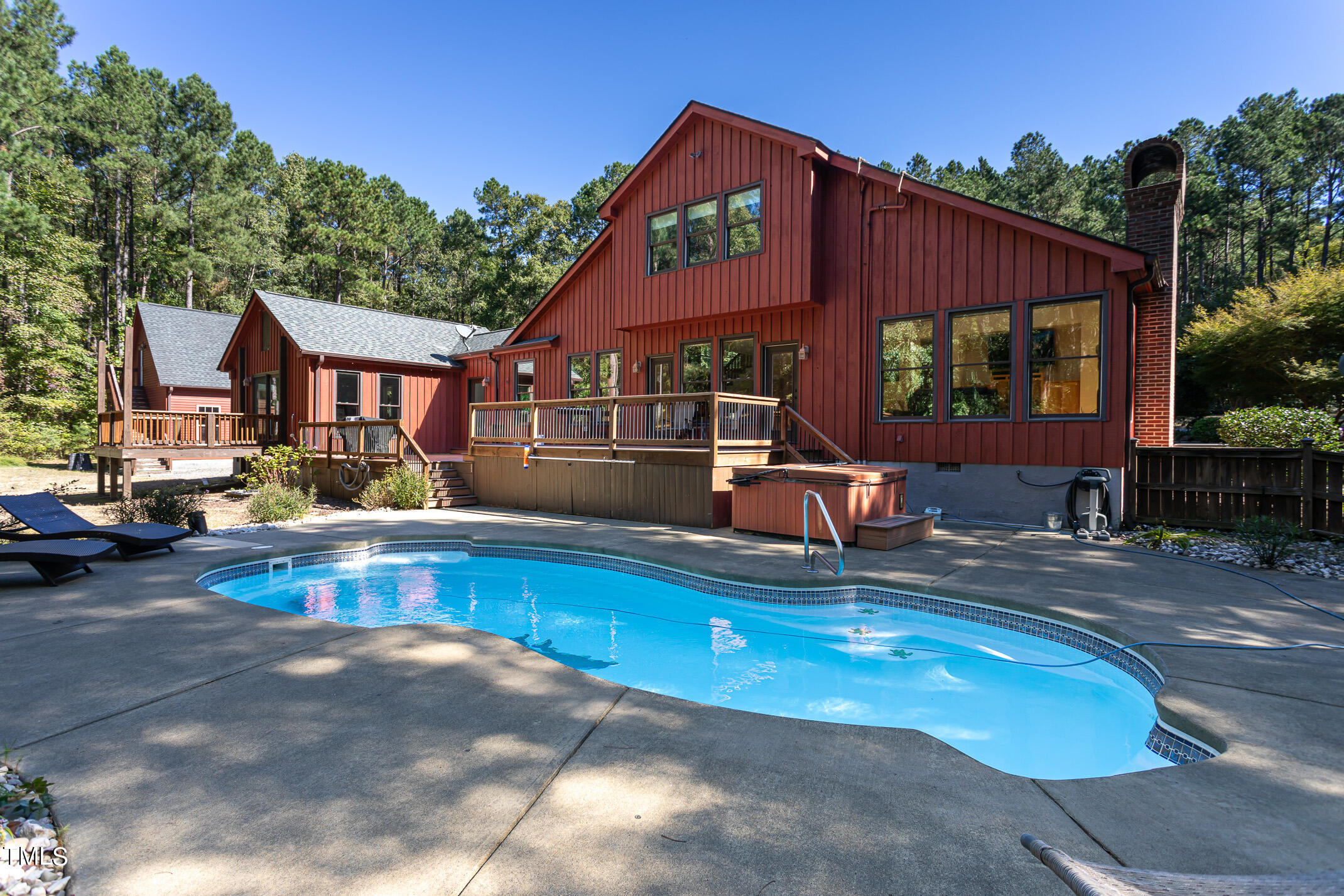 a view of a house with pool