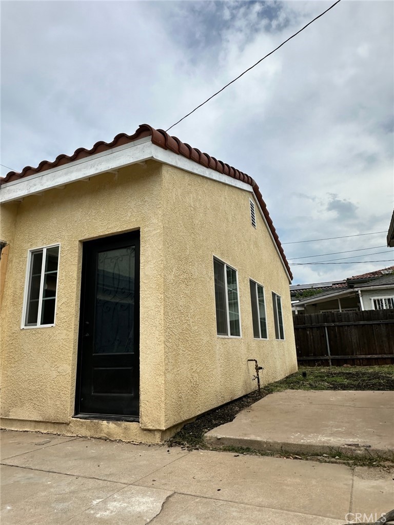 a front view of a house