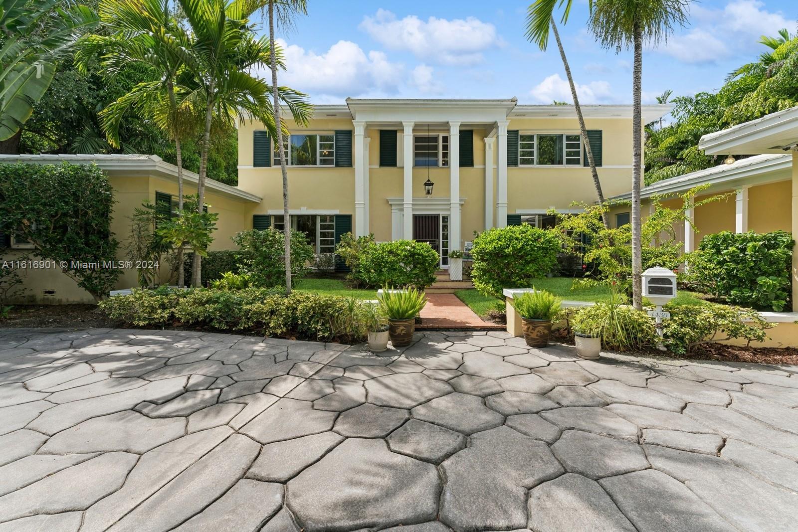 a view of a house with a patio