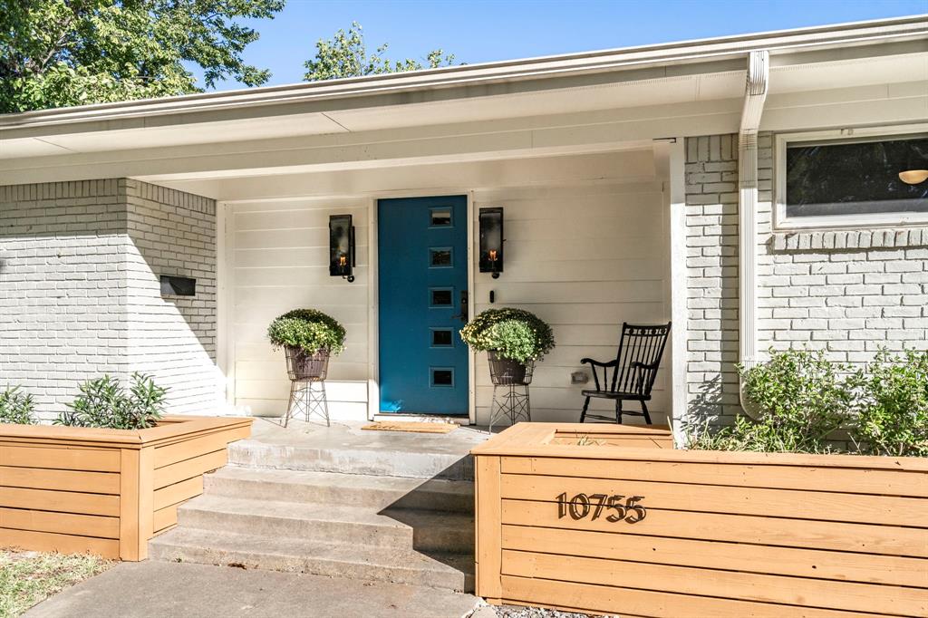 a view of a entryway door front of house