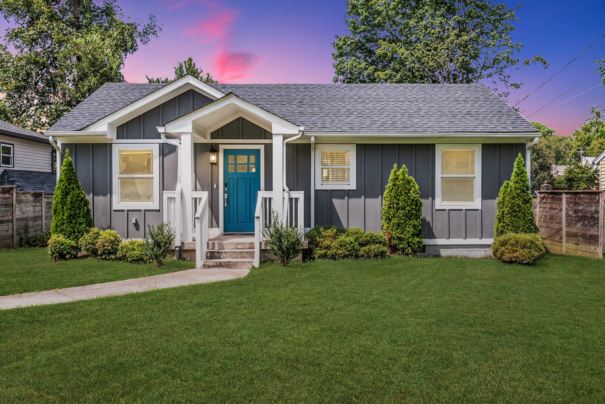 Modern home nestled on a quiet cul-de-sac in the heart of East Nashville.