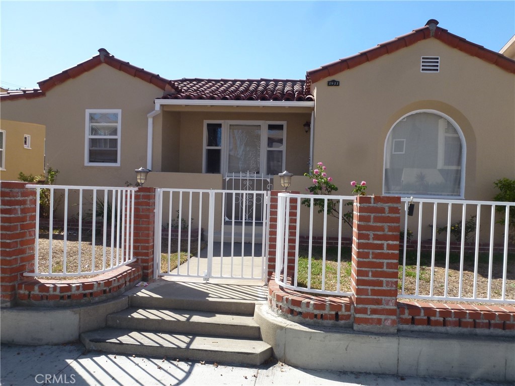 a front view of a house