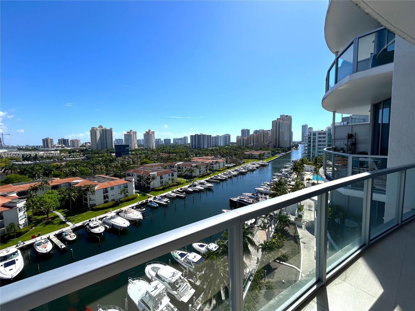 a view of city from a balcony