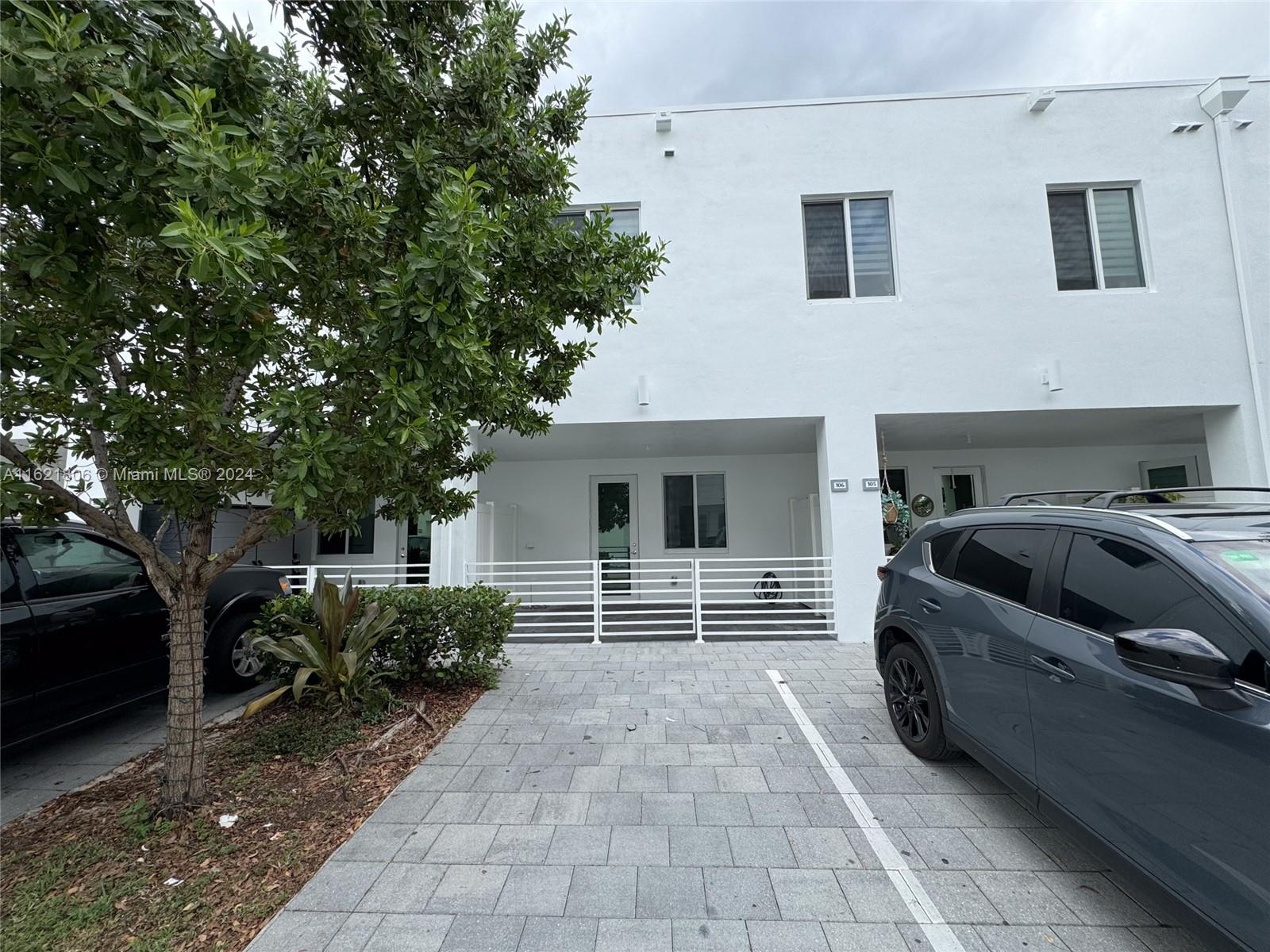 a view of a car garage