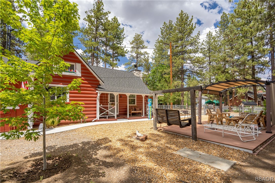 a house with a outdoor space