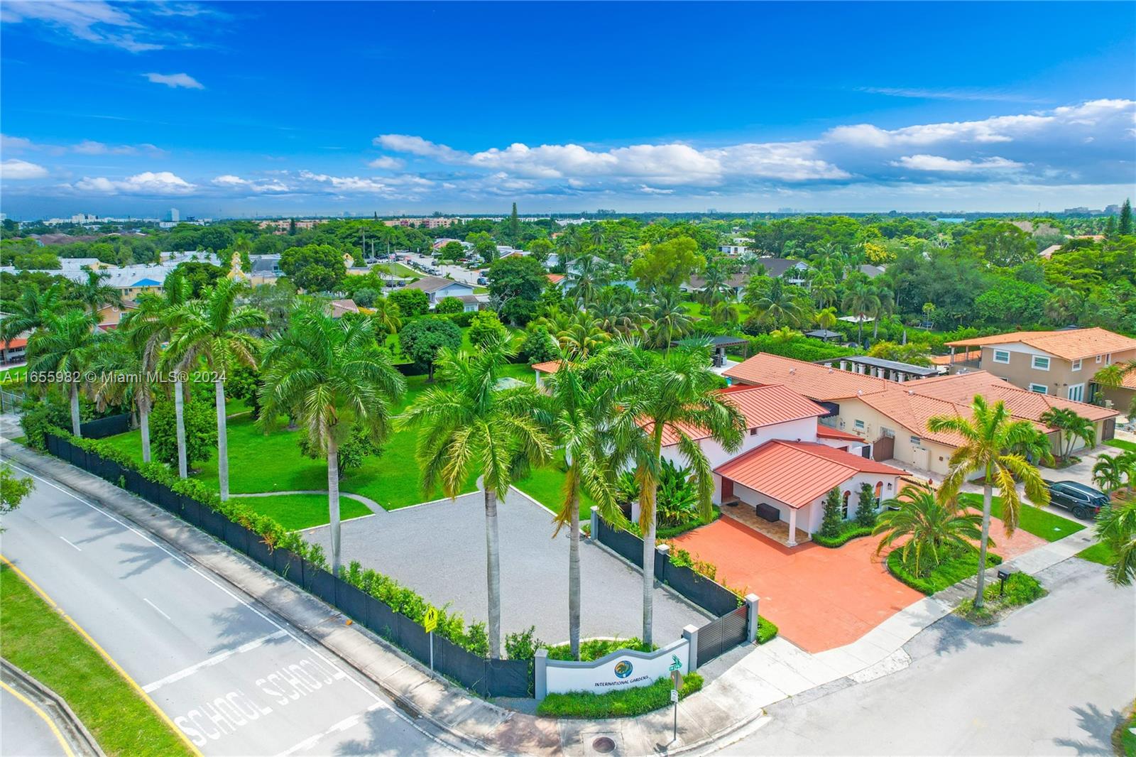 Entire property/showing gravel parking area