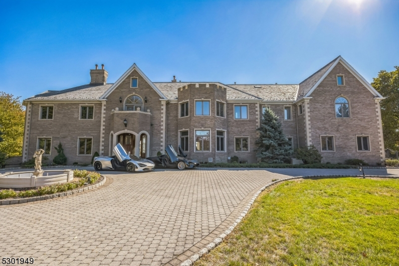 a front view of a house with swimming pool