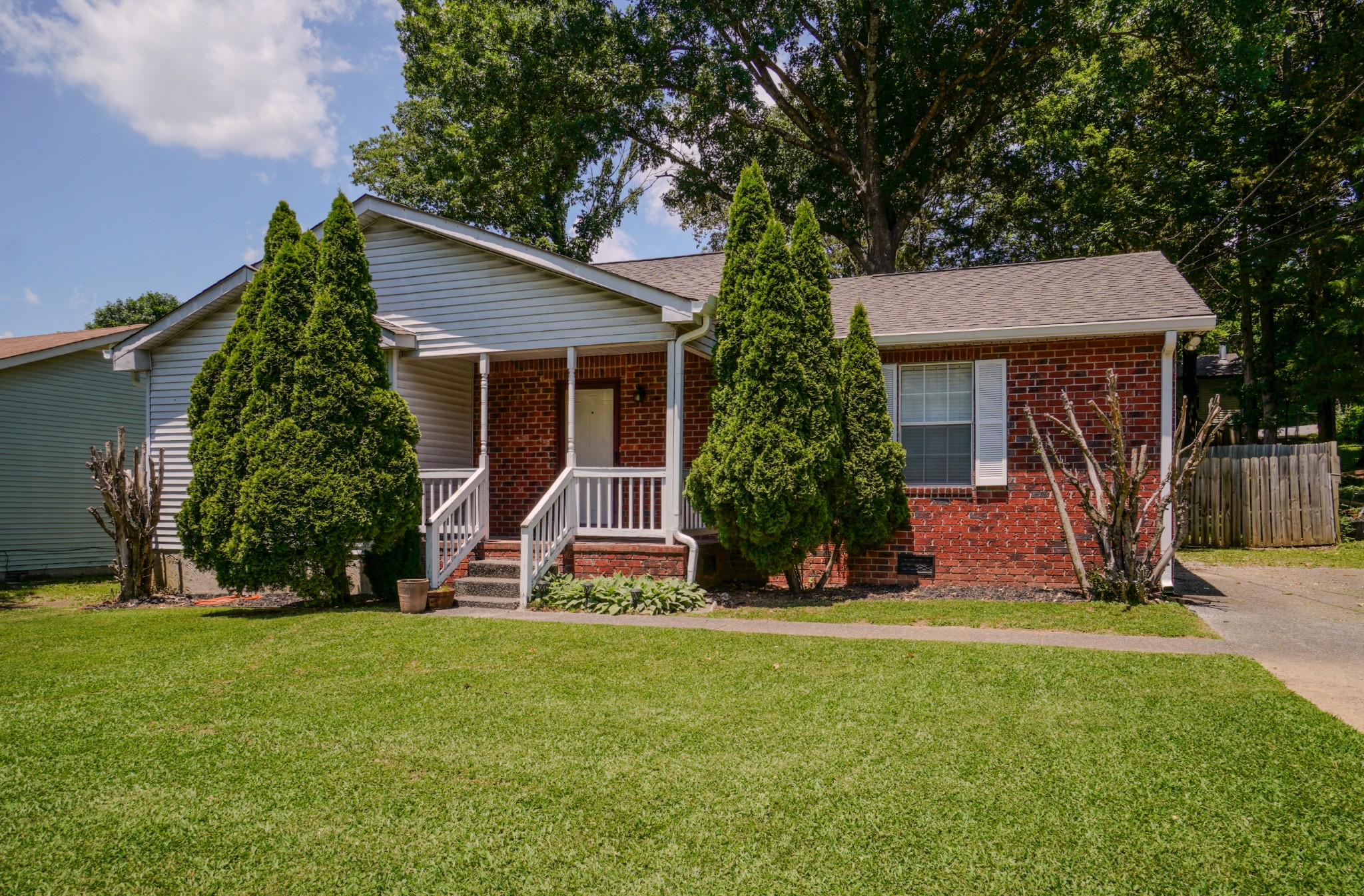 front view of house with a yard