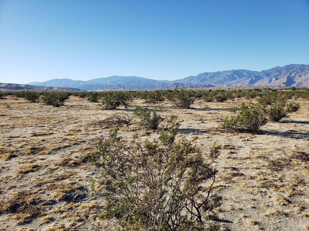 a view of an outdoor space and mountain view