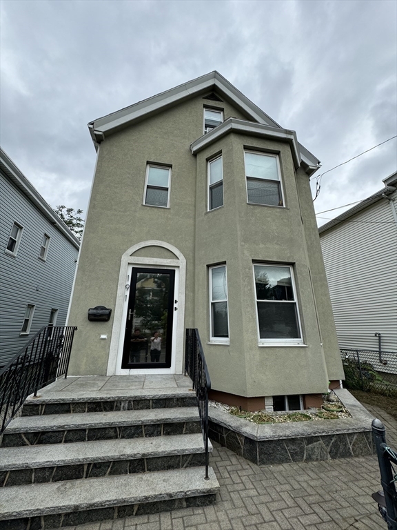 a front view of a house