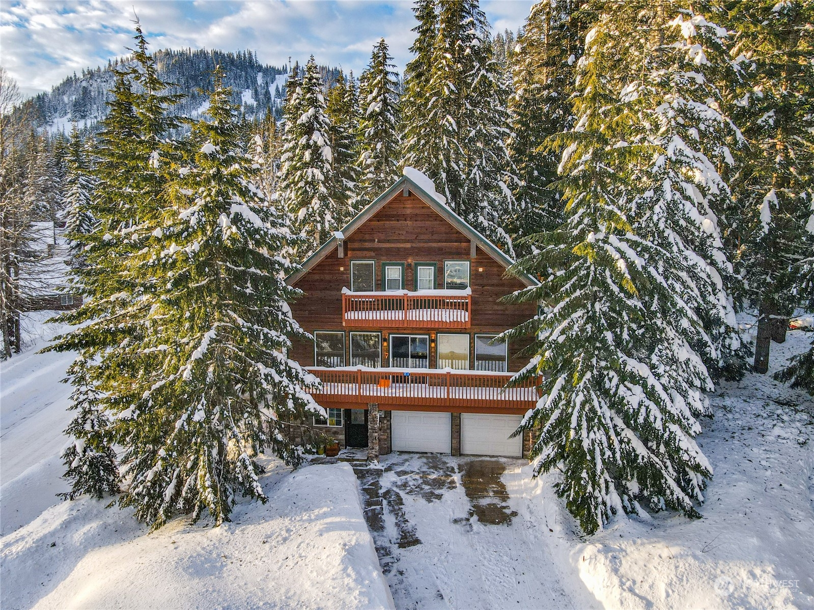 a house with a tree in the background