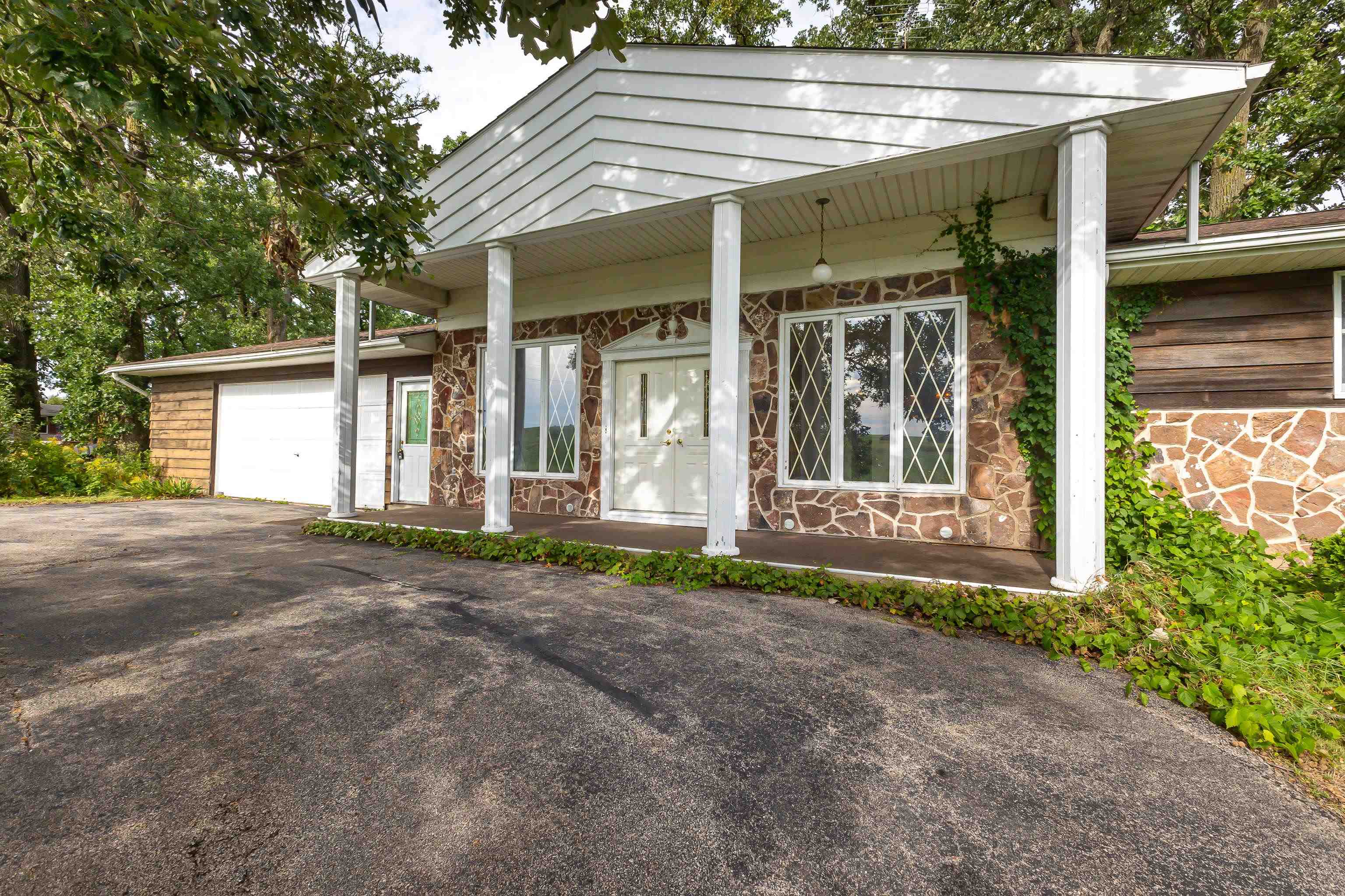 front view of a house with a porch