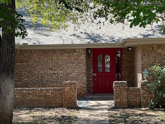 a front view of a house