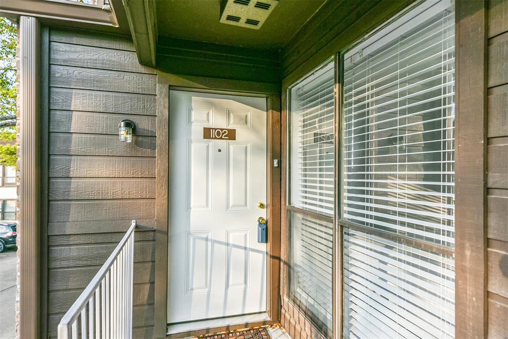 a view of a balcony door