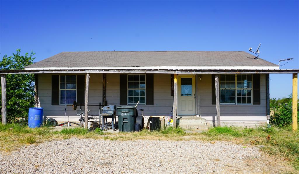 front view of house with a patio