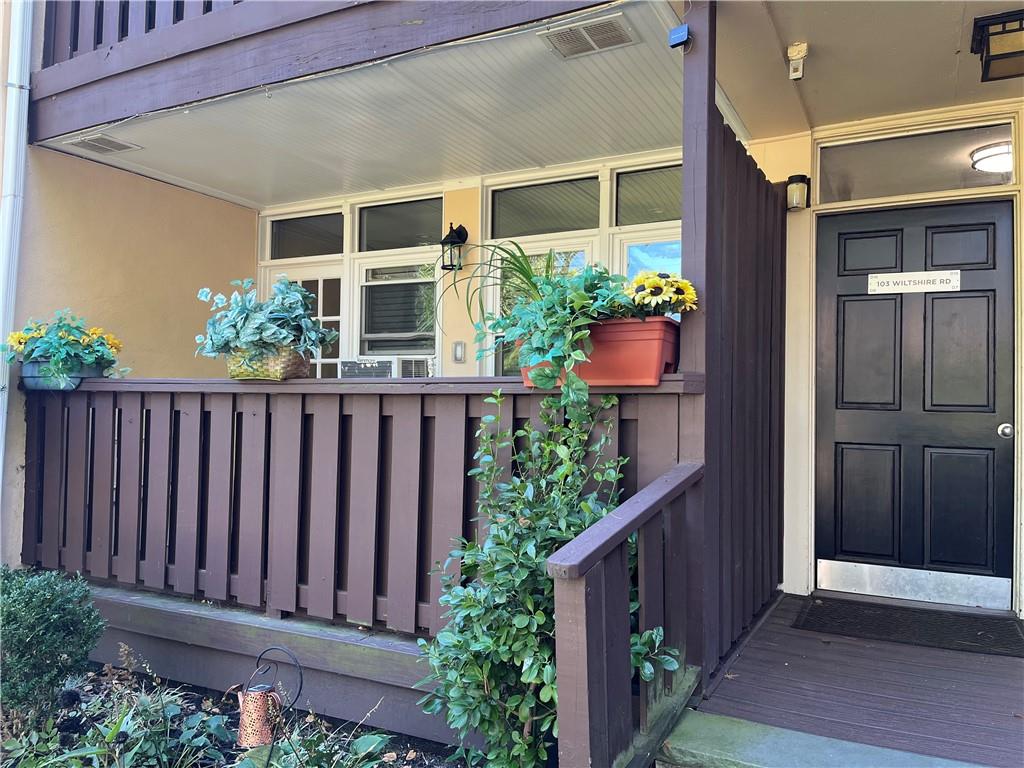 First floor unit with balcony.