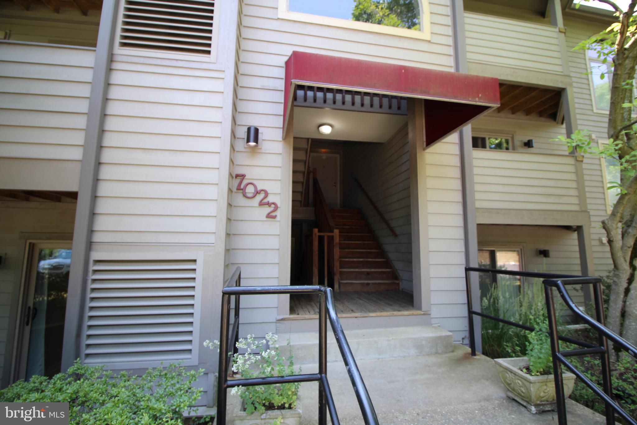 a front view of a house with entryway