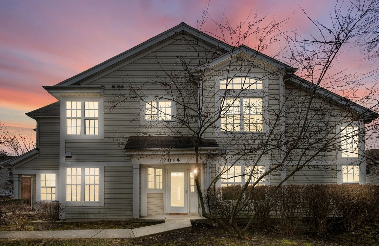 a front view of a house