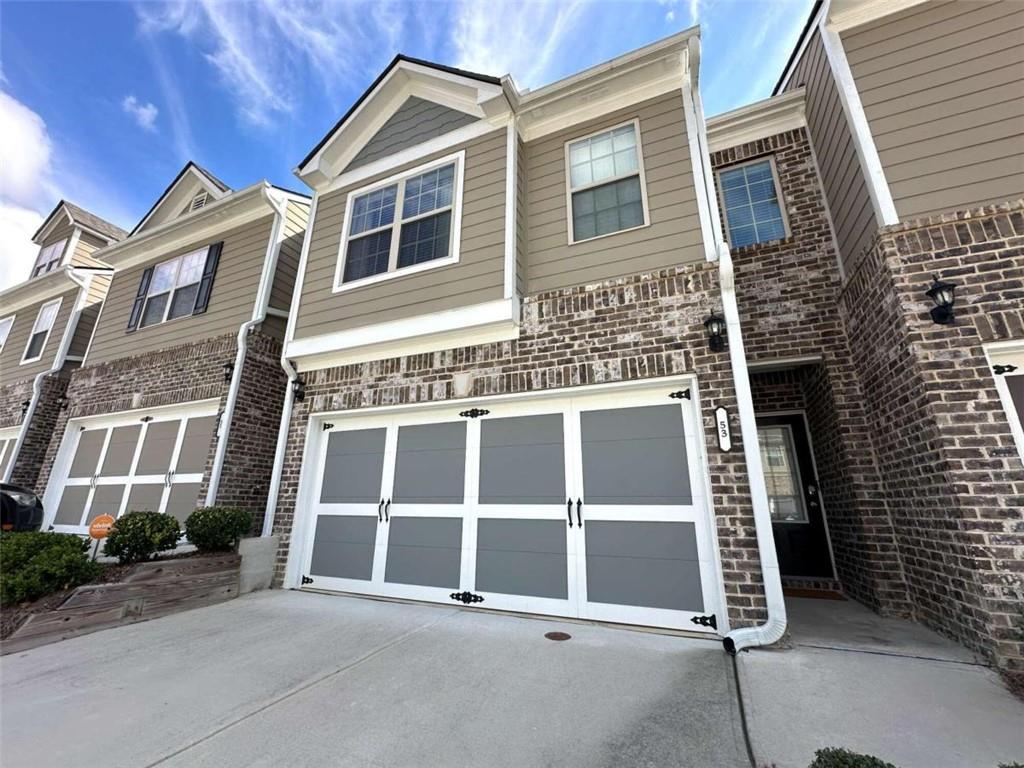 a front view of a house