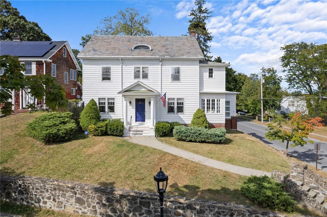 Front view of home and front yard